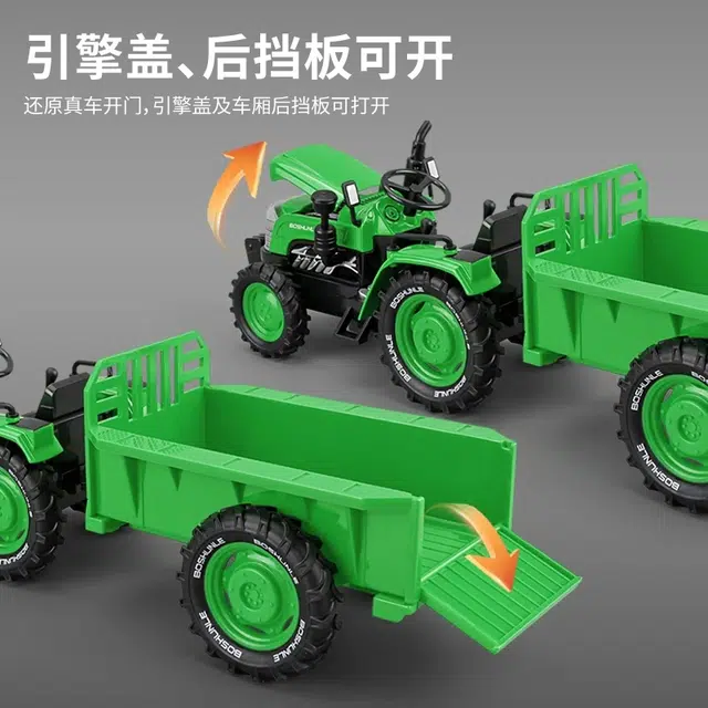 喜顽童 合金工程车农夫车 收藏车模