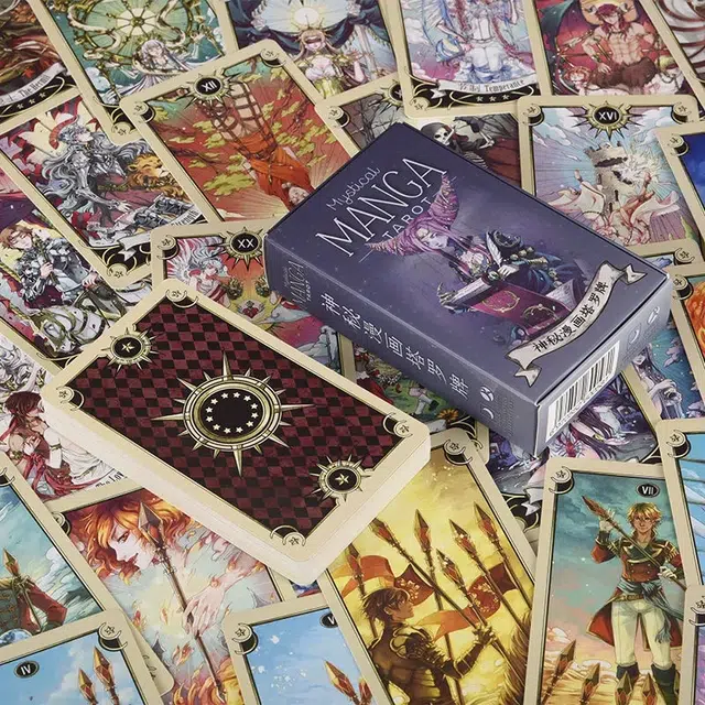 喜顽童 神秘漫画塔罗牌罗伟特维特经典花影单牌 桌游