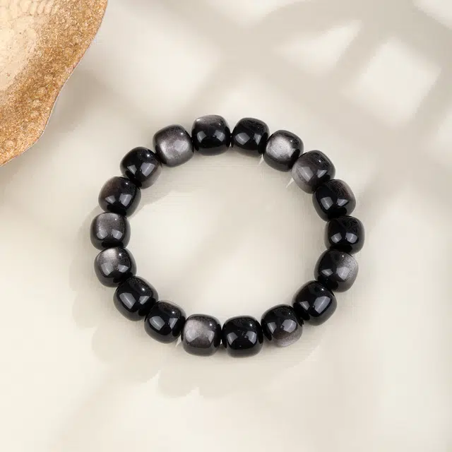 【财源广进】 老凤祥 招财转运经典 新中式国潮古风大气高级老钱 招财纳福国潮复古简约百搭#好运 黑曜石 手串 男女同款情侣款