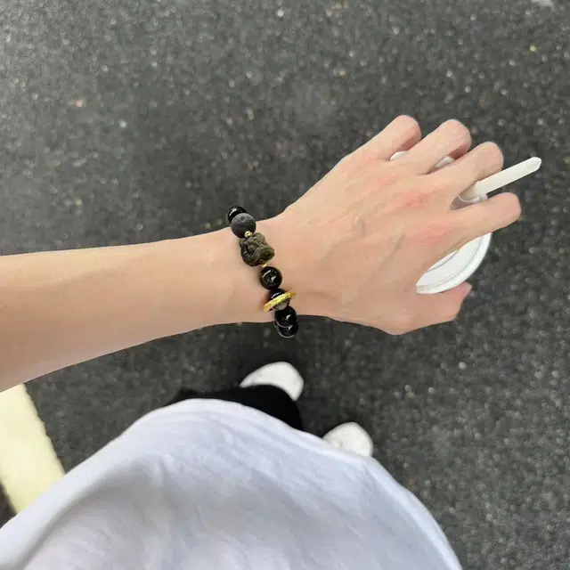 【足银 金曜祥云】 老凤祥 新中式国潮祥云跑环转运珠盘玩珠串 招财纳福 狮来运转 日常百搭通勤 #好运天然 黑曜石 手串 男女同款情侣款