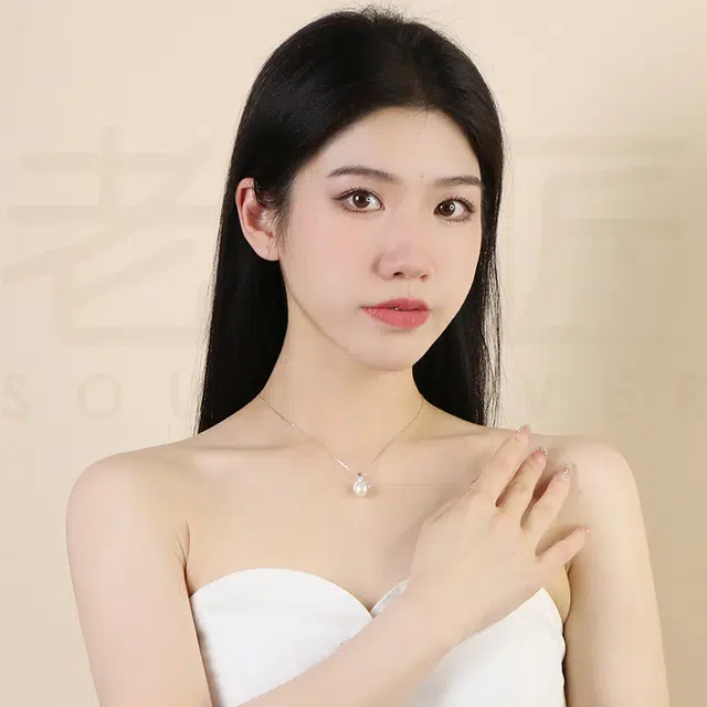 老银匠 莞尔欢容 淡水珍珠 项链 女款