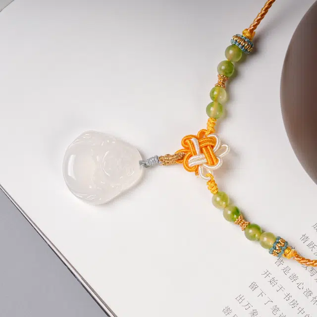 物㯖 国潮新中式招财纳福轻奢高级感手工诸事顺遂节节高升吉星高照好运考试考公考研上岸 玛瑙 项链 男女同款情侣款