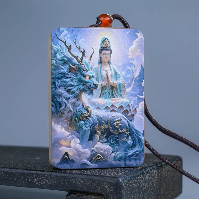 物㯖 掌心禅意国潮简约设计高级感个性转运佛牌新中式日常轻奢素雅百搭时尚出街神器吉祥止止#好运 楠木 木作项链 男女同款情侣款