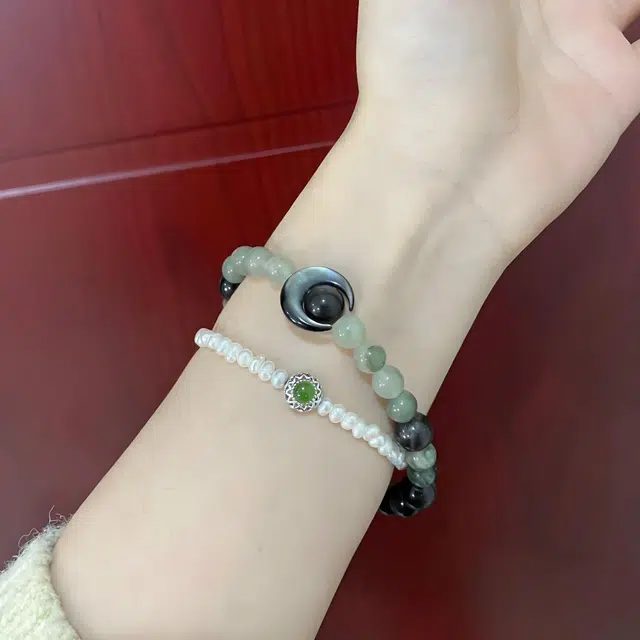 物㯖 国潮新中式财源广进招财进宝节节高升轻奢小众禅意素雅清冷感精致冷淡风校园国潮穿搭#好运 黑檀 手串 男女同款情侣款
