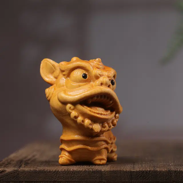 物㯖 轻奢高级新中式国潮复古文玩【吉祥貔貅】居家茶桌汽车摆件随身携带盘玩万事顺遂招财纳福平安#好运 崖柏 把件 男女同款情侣款