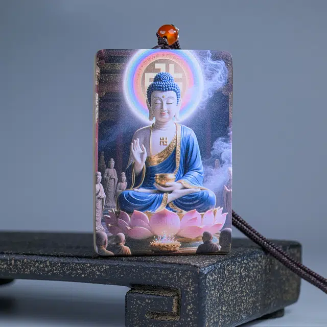 物㯖 小众轻奢个性转运佛牌时尚百搭出游新宠国潮新中式素雅百搭香韵随身吸睛神器万事胜意上岸#好运 楠木 项链 男女同款情侣款