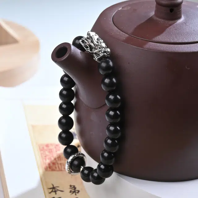 【蛇年行大运】 物㯖 国潮新中式轻奢小众复古风文艺风招财进宝节节高升文玩盘玩佛珠念好运 檀木 手串 男女同款情侣款