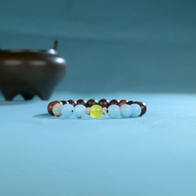 物㯖 古新中国极简主义轻奢高级感念珠文玩时尚百搭气质温柔小众新宠出街神器佛珠盘玩#好运 花梨木 木作手串 男女同款情侣款