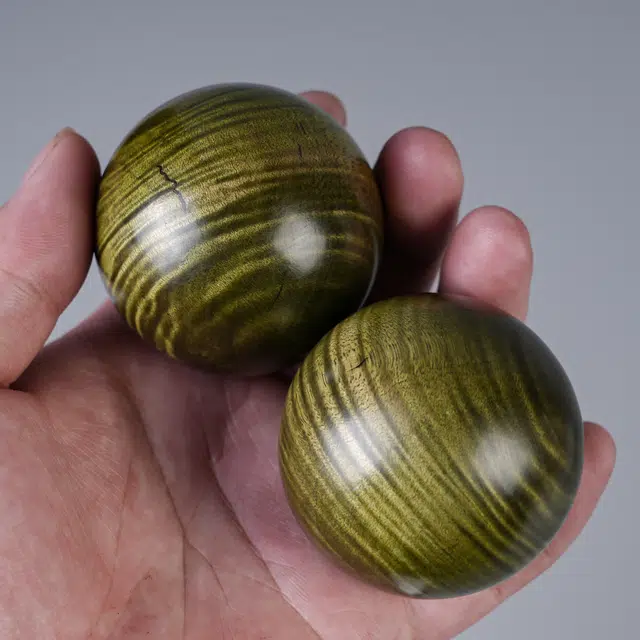 物㯖  国潮新中式轻奢高级感小众【时来运转】手球随身携带文玩盘玩小众百搭吉祥如意诸事顺遂平安喜乐好运 楠木 把件 男女同款情侣款