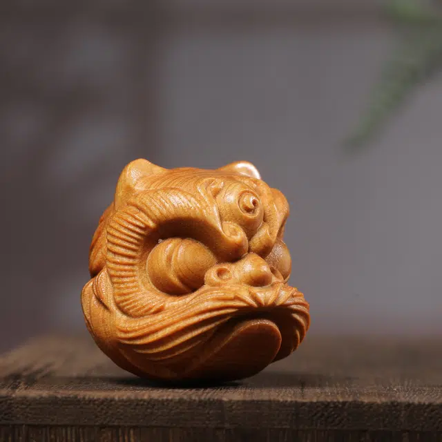 物㯖 中式福禄双全国风招财吉祥物随身携带盘玩解压 汽车包包开运文玩 太行陈化时来转转把玩#好运 崖柏 把件 男女同款情侣款