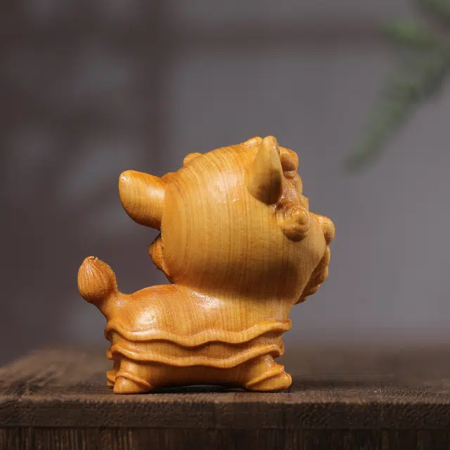 物㯖 轻奢高级新中式国潮复古文玩【吉祥貔貅】居家茶桌汽车摆件随身携带盘玩万事顺遂招财纳福平安#好运 崖柏 把件 男女同款情侣款