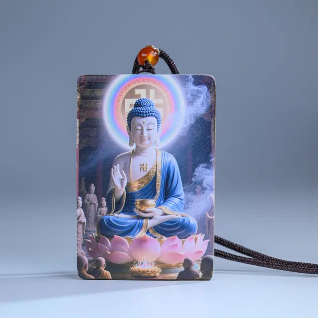 物㯖 小众轻奢个性转运佛牌时尚百搭出游新宠国潮新中式素雅百搭香韵随身吸睛神器万事胜意上岸#好运 楠木 项链 男女同款情侣款