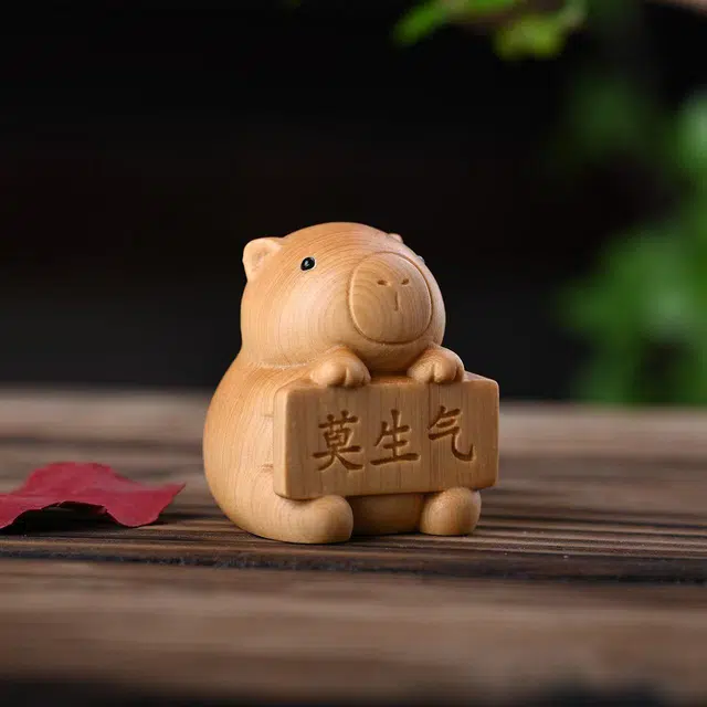 物㯖 太行陈化料时来转转把玩镂空工艺解压招财纳福 创意复古中式工艺实木质工艺品办公书桌装饰品#好运 崖柏 摆件 男女同款情侣款