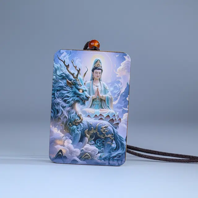 物㯖 掌心禅意国潮简约设计高级感个性转运佛牌新中式日常轻奢素雅百搭时尚出街神器吉祥止止#好运 楠木 木作项链 男女同款情侣款