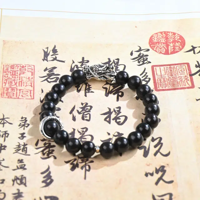 【蛇年行大运】 物㯖 国潮新中式轻奢小众复古风文艺风招财进宝节节高升文玩盘玩佛珠念好运 檀木 手串 男女同款情侣款