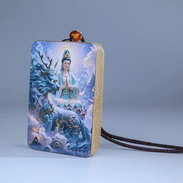 物㯖 掌心禅意国潮简约设计高级感个性转运佛牌新中式日常轻奢素雅百搭时尚出街神器吉祥止止#好运 楠木 木作项链 男女同款情侣款