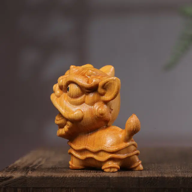 物㯖 轻奢高级新中式国潮复古文玩【吉祥貔貅】居家茶桌汽车摆件随身携带盘玩万事顺遂招财纳福平安#好运 崖柏 把件 男女同款情侣款