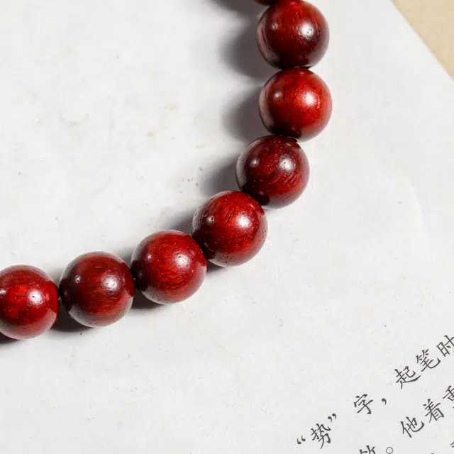 物㯖 盘完单圈国潮文玩招财纳福诸事顺遂款佛珠念珠轻奢高级感好运连连转运寓意好串#幸运配饰 紫檀属 手串 男女同款情侣款