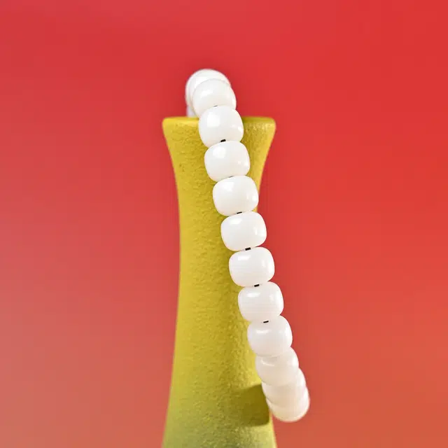 物㯖 新中式简约文艺范单圈文玩 轻奢高级感绕指柔佛珠念珠#好运 平安佑福节节高升 白玉菩提 手串 男女同款情侣款
