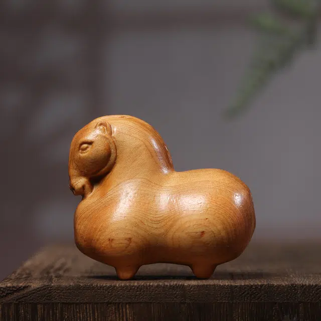物㯖 新中式国潮复古文艺风太行陈化时来转转把玩镂空工艺解压小摆件随身携带盘玩解压 汽车包包开运文玩 崖柏 把件 男女同款情侣款