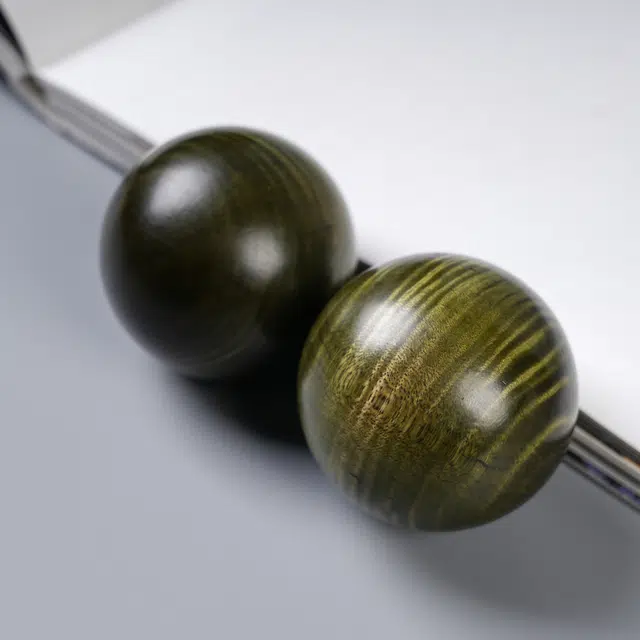 物㯖  国潮新中式轻奢高级感小众【时来运转】手球随身携带文玩盘玩小众百搭吉祥如意诸事顺遂平安喜乐好运 楠木 把件 男女同款情侣款