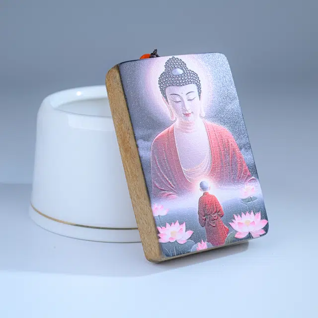 物㯖 国潮小众轻奢简约设计民族风新中式日常高级感素雅百搭掌心禅意转运佛牌招财进宝上岸#好运 楠木 木作项链 男女同款情侣款