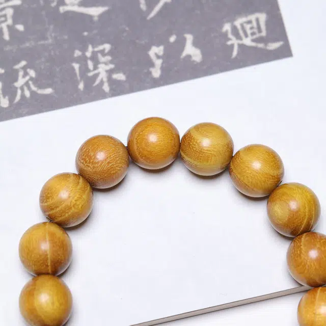 物㯖 国潮新中式简约经典素串佛珠#好运手链诸事顺利 考研上岸复古文艺风文玩念珠送礼盒装盘玩转运珠饰品 檀木 手串 男女同款情侣款