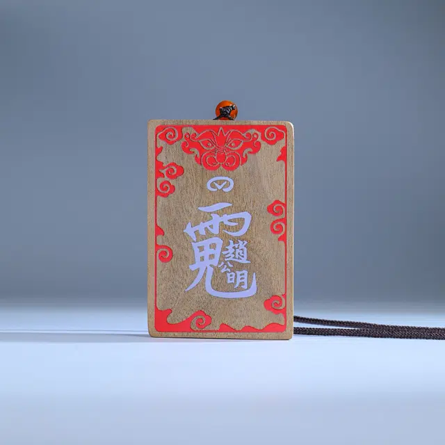 物㯖 中式传统文化符牌国潮新中式小众简约设计轻奢高级感时尚百搭出街新宠吸睛神器护身牌八方来财#好运 楠木 项链 男女同款情侣款