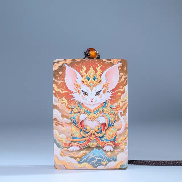 物㯖 新中式国潮简约设计轻奢高级感守护神个性转运佛牌时尚百搭小众#好运 楠木 项链 男女同款情侣款