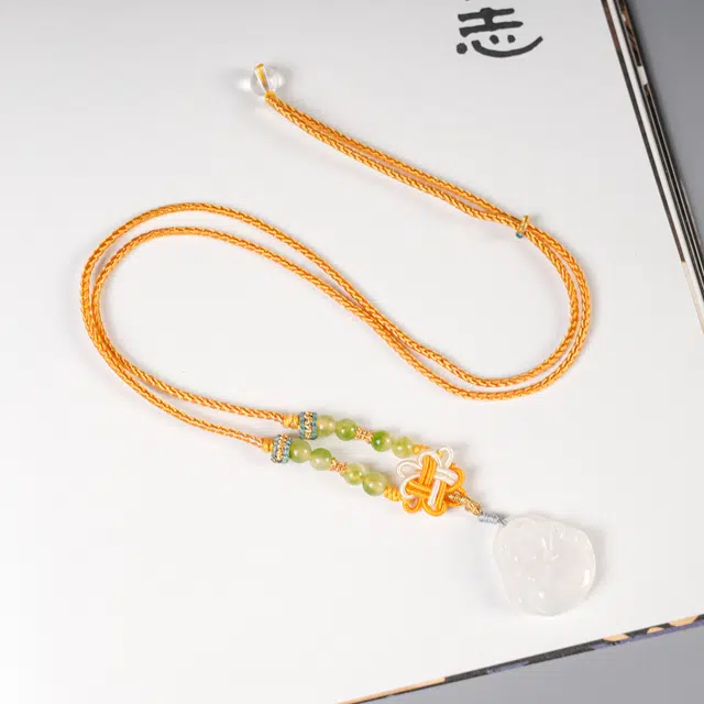 物㯖 国潮新中式招财纳福轻奢高级感手工诸事顺遂节节高升吉星高照好运考试考公考研上岸 玛瑙 项链 男女同款情侣款