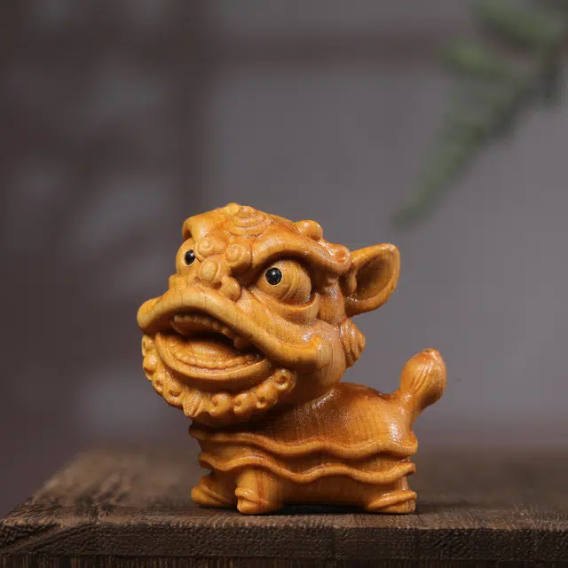 物㯖 轻奢高级新中式国潮复古文玩【吉祥貔貅】居家茶桌汽车摆件随身携带盘玩万事顺遂招财纳福平安#好运 崖柏 把件 男女同款情侣款