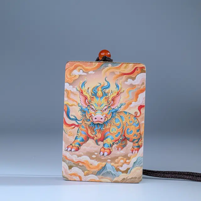 物㯖 十二生肖本命年个性转运佛牌招财进宝新中式国潮掌心禅意简约日常轻奢素雅百搭高级感#好运 楠木 项链 男女同款情侣款
