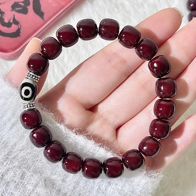 物㯖 小众简约设计轻奢高级感高品质天花板绕指柔掌心禅意时尚百搭国潮新中式出街神器吉祥如意上岸#好运 菩提根 手串 男女同款情侣款