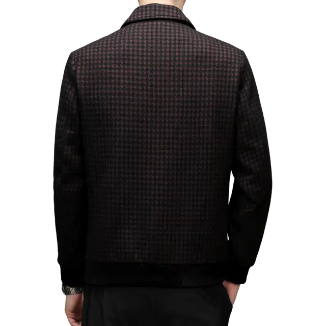 雅鹿 商务休闲翻领拉链夹克外套 男款