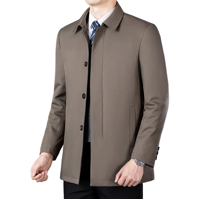 雅鹿 商务休闲宽松翻领长袖夹克外套 男款