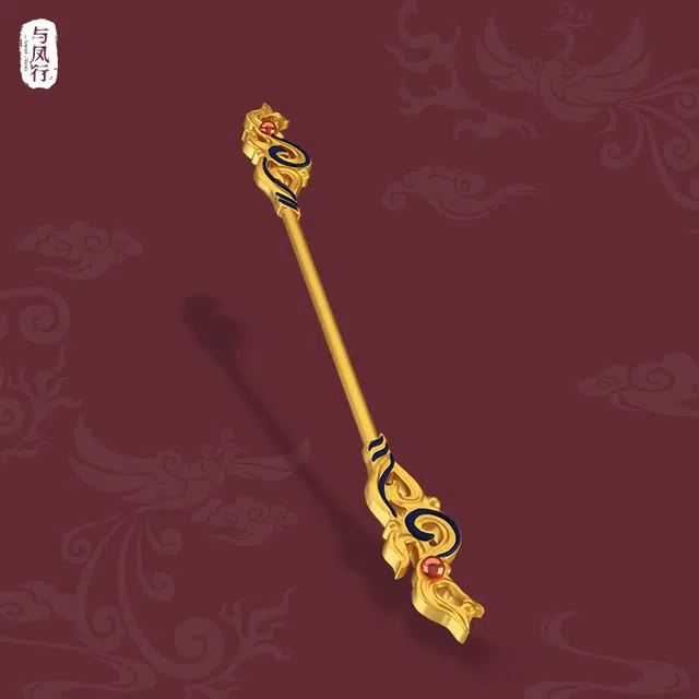 腾讯视频草场地 与凤行黑金战甲发簪  影视周边