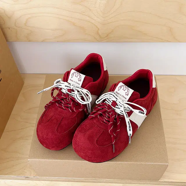 时尚复古韩版百搭舒适轻便德训运动鞋 低帮 生活休闲鞋 女