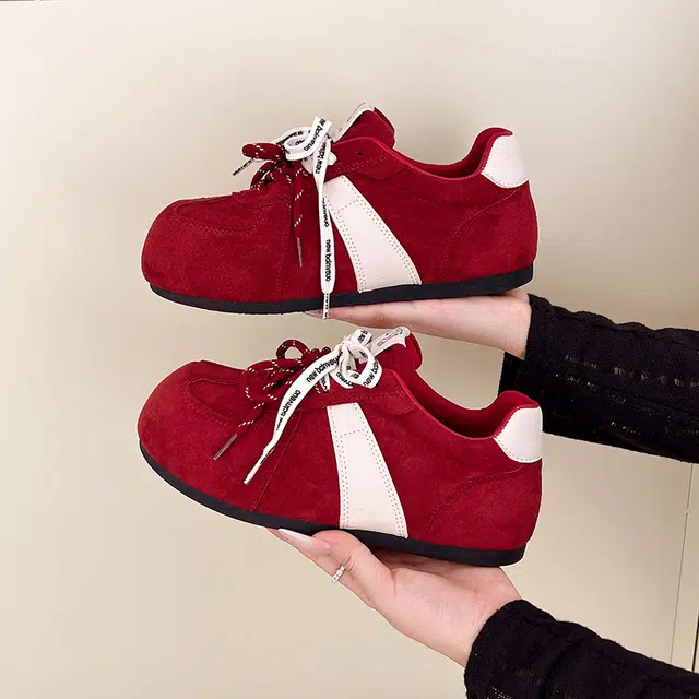 时尚复古韩版百搭舒适轻便德训运动鞋 低帮 生活休闲鞋 女