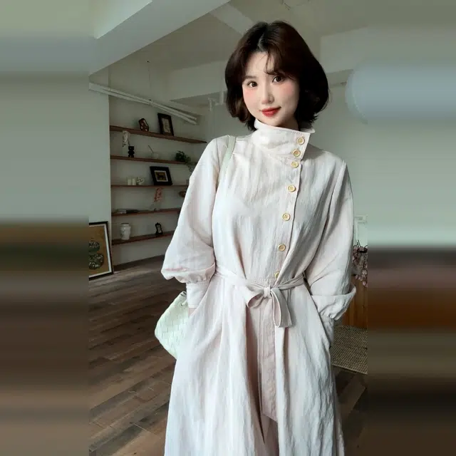 水中花 法式文艺气质裙子女秋季流行风格温柔高级感长裙长袖连衣裙 女款