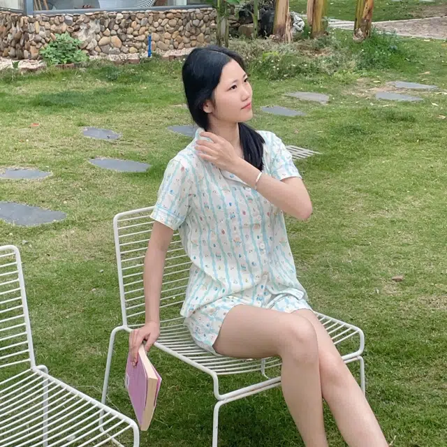 夏芬妍 可爱卡通条纹蛋糕小熊云朵棉短袖短裤家居服柔软舒适休闲可外穿睡衣礼盒 女款