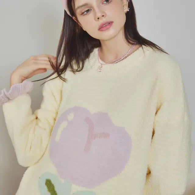 夏芬妍 简约甜美柔软亲肤郁金香花边半边绒家居服蓄温保暖长袖可外穿睡裙 女款 黄色