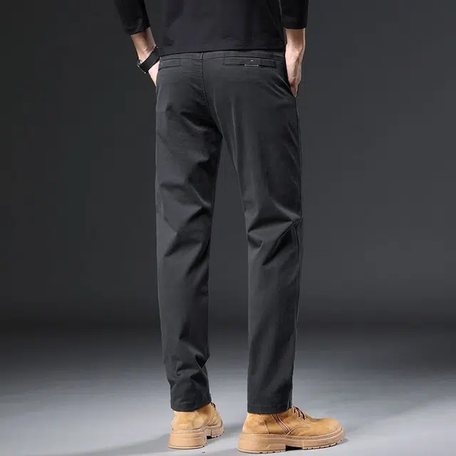 潮人榜 韩版高端秋冬季百搭潮牌轻商务修身舒适柔软不硬日常通勤直筒小脚休闲裤 男款