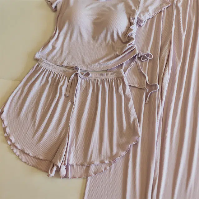 顶瓜瓜 夏季女舒适休闲宽松款式时尚家居服睡衣套装 女款