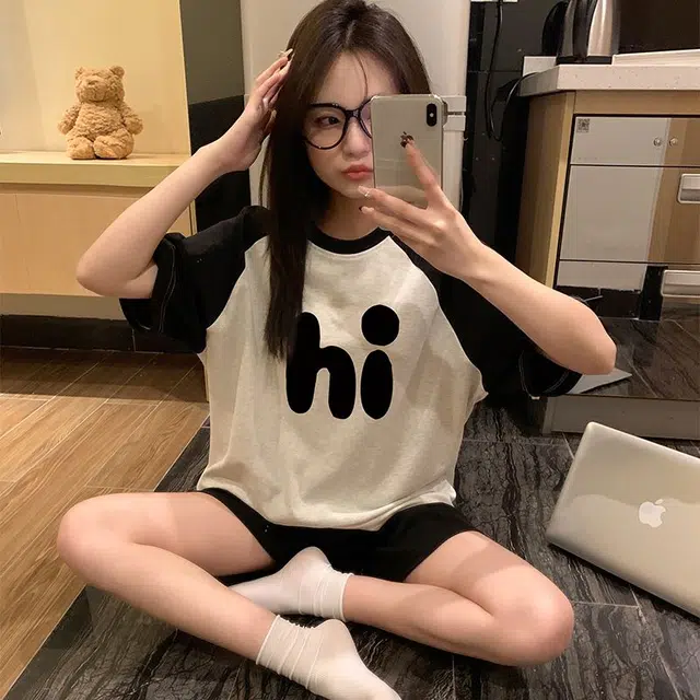 顶瓜瓜 家居女休闲简约舒适清新风格服睡衣礼盒 女款