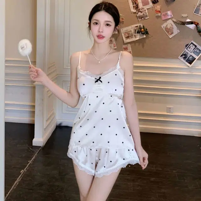 顶瓜瓜 夏季女透气舒适简约休闲性感家居服睡裙 女款