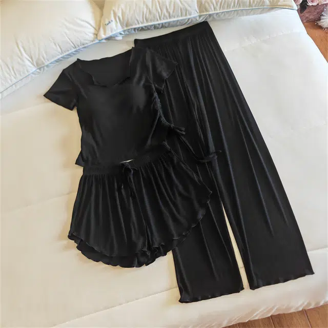 顶瓜瓜 夏季女透气舒适休闲宽松时尚家居服睡衣套装 女款