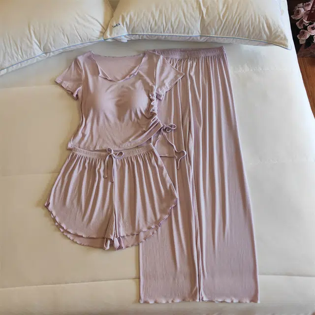 顶瓜瓜 夏季女舒适休闲宽松款式时尚家居服睡衣套装 女款