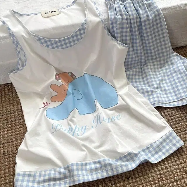 顶瓜瓜 家居卡通大象图案休闲亲肤舒适面料服睡衣礼盒 女款