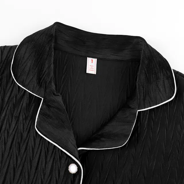 顶瓜瓜 德绒加厚保暖纯色翻领休闲舒适冬季家居服睡衣套装 女款