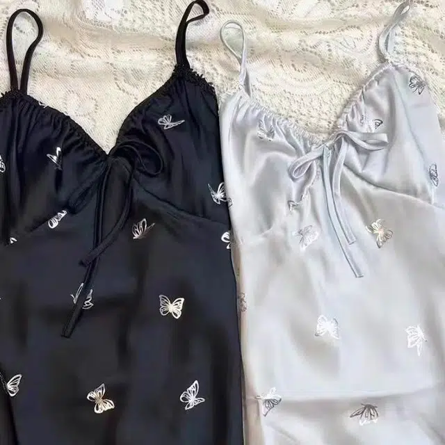 顶瓜瓜 夏季女透气简约休闲亲肤舒适优雅家居服睡裙 女款